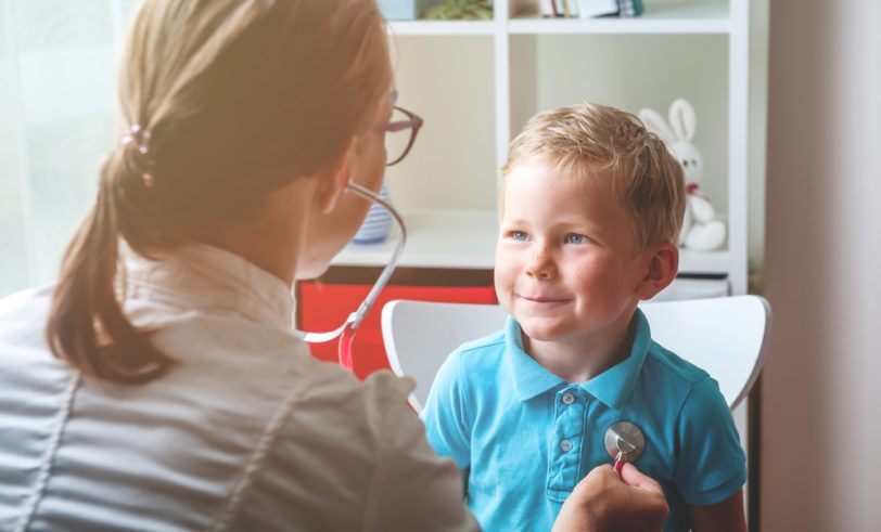 Child at doctor's office